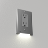 LumiCover LED Night Light - Decora - Nickel - Wallplate Warehouse LCR - CDDO - N 070686771747 Night Lights