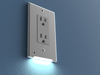 LumiCover LED Night Light - Decora - Nickel - Wallplate Warehouse LCR - CDDO - N 070686771747 Night Lights