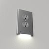 LumiCover LED Night Light - Duplex - Nickel - Wallplate Warehouse LCR - CCDO - N 070686771709 Night Lights